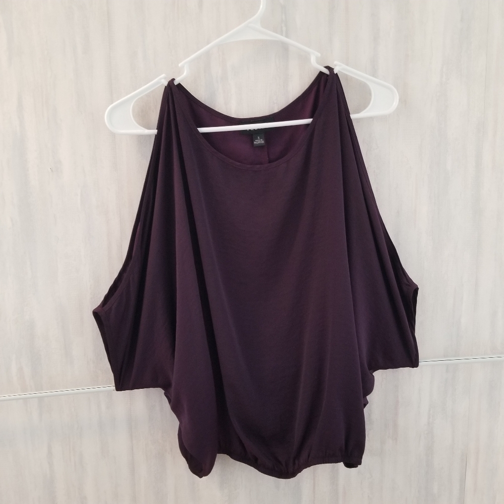 Cold shoulder batwing blouse
